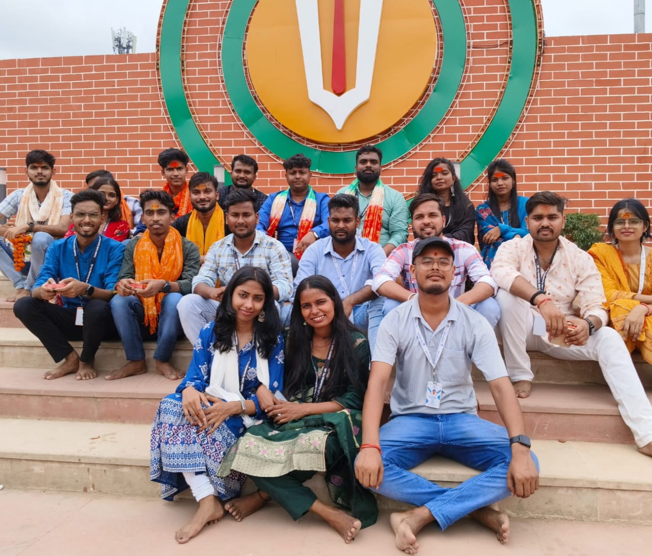 A happy memory of the team celebrating together