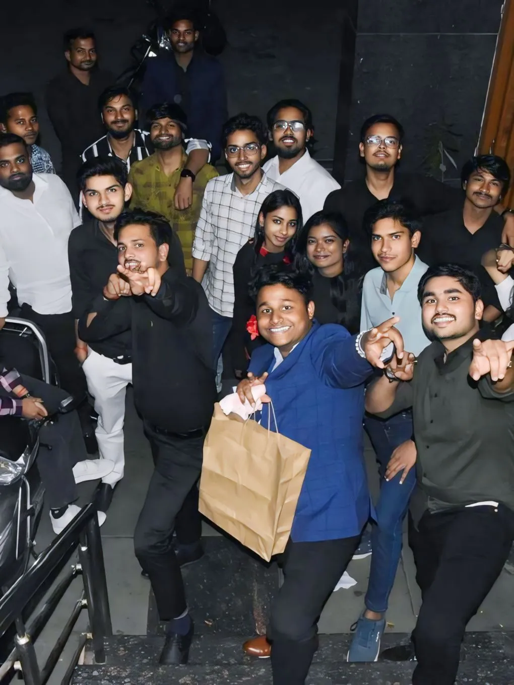 Group photo with all company team members